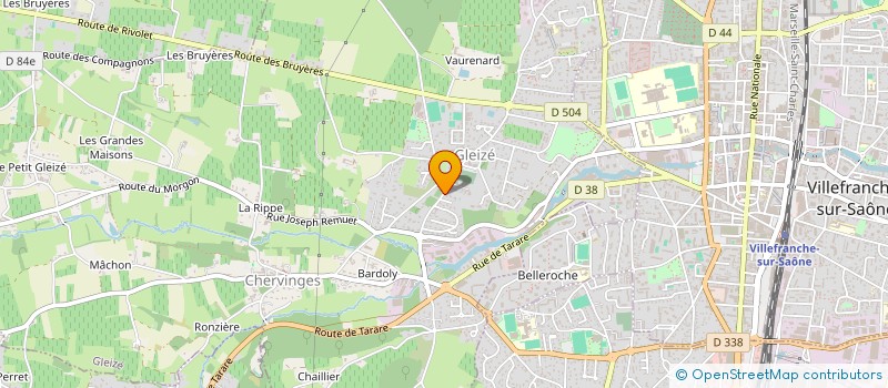 localisation de l'entreprise SCI MARYLOU  GLEIZE