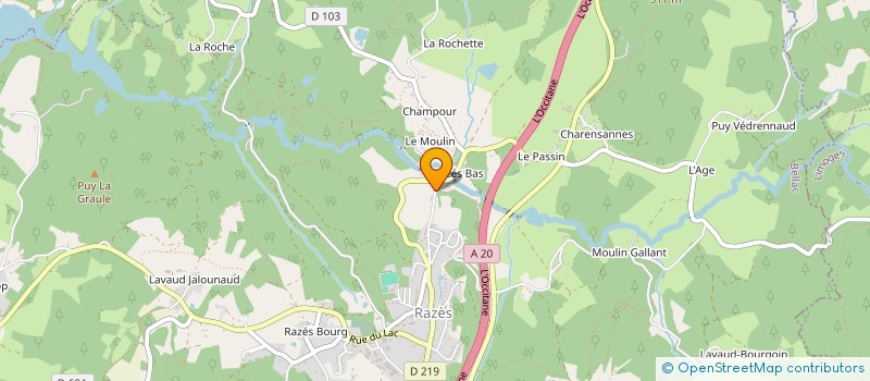 localisation de l'entreprise SCI MARYMATH à RAZES