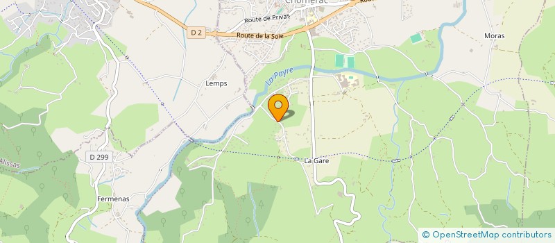 localisation de l'entreprise SCI MARYSABELLE  CHOMERAC