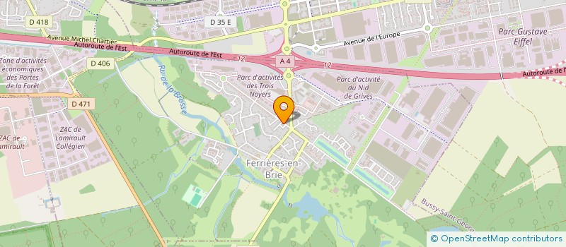 localisation de l'entreprise SCI MARYSE BASTIE  FERRIERES-EN-BRIE