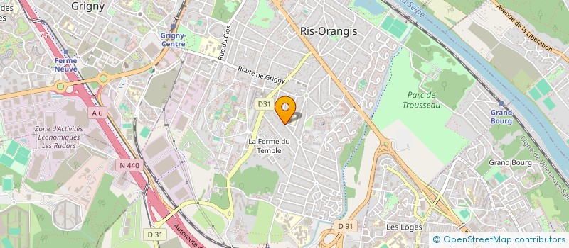 localisation de l'entreprise SCI MARYSE BASTIE à RIS-ORANGIS
