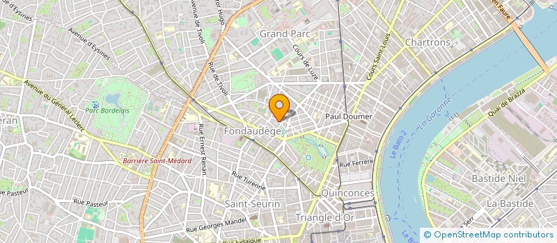 localisation de l'entreprise SCI MARYV DE GUIALET  BORDEAUX