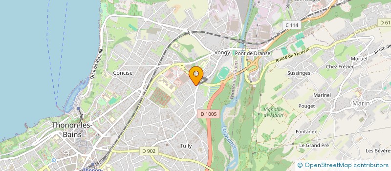 localisation de l'entreprise SCI MARYVE à THONON-LES-BAINS