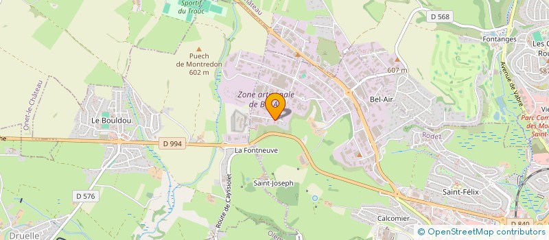 localisation de l'entreprise SCI MARYVES  RODEZ