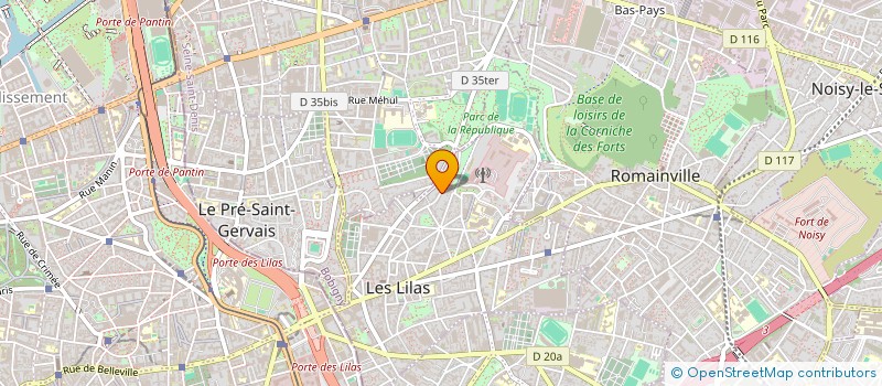 localisation de l'entreprise SCI MARZA à LES LILAS