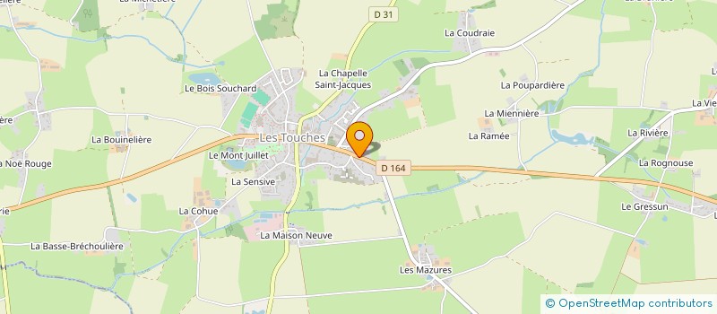 localisation de l'entreprise SCI MARZELIERE  LES TOUCHES