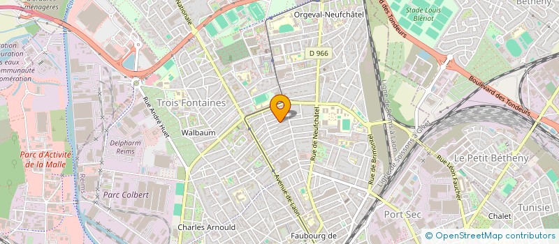 localisation de l'entreprise SCI MARZILLY  REIMS