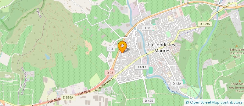 localisation de l'entreprise SCI MARZOLF  LA LONDE-LES-MAURES