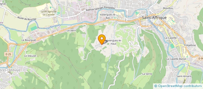 localisation de l'entreprise SCI MAS  SAINT-AFFRIQUE