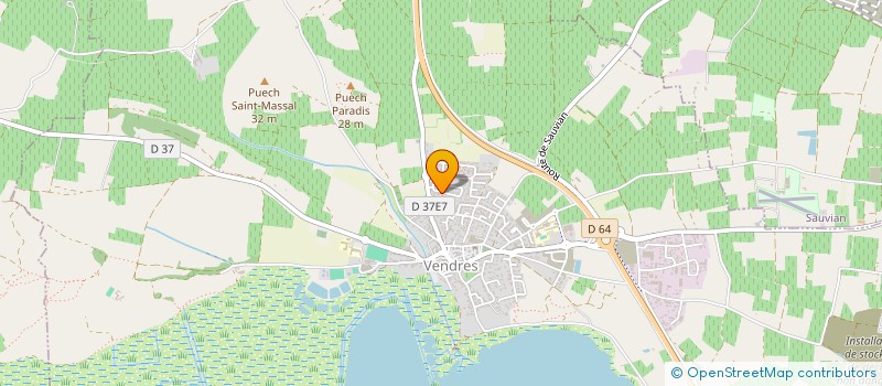 localisation de l'entreprise SCI MAS  VENDRES