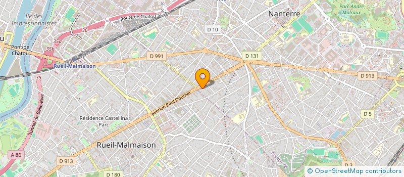 localisation de l'entreprise SCI MAS  NANTERRE