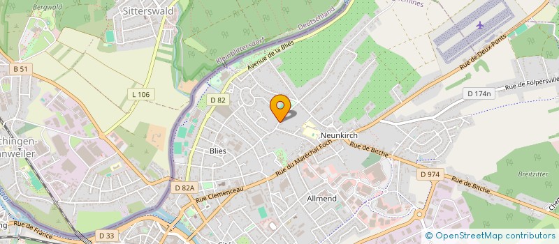 localisation de l'entreprise SCI MAS à SARREGUEMINES