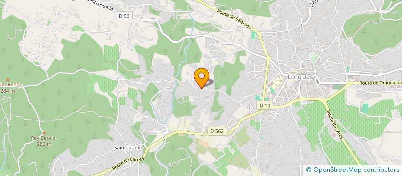 localisation de l'entreprise SCI MAS  LORGUES