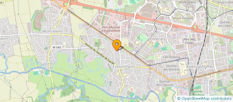 localisation de l'entreprise SCI MAS  ECKBOLSHEIM