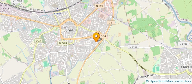 localisation de l'entreprise SCI MAS  LUNEL