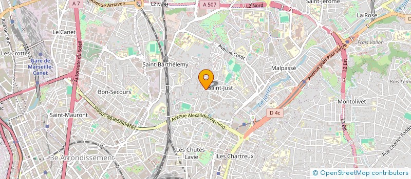localisation de l'entreprise SCI MAS AU SOLEIL à MARSEILLE