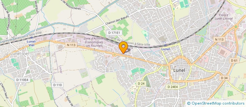 localisation de l'entreprise SCI MAS BESSON  LUNEL