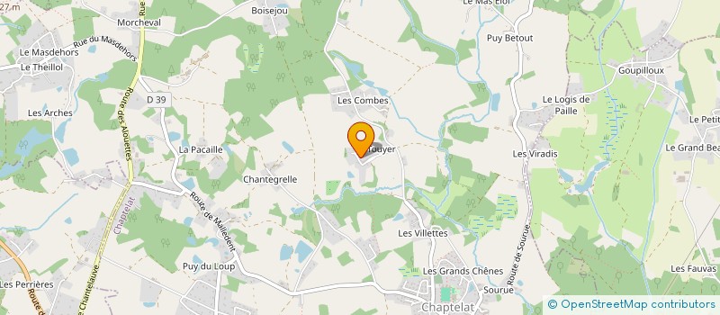 localisation de l'entreprise SCI MAS BOUYOL à CHAPTELAT