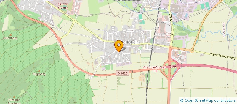 localisation de l'entreprise SCI MAS CASTELOU  DORLISHEIM