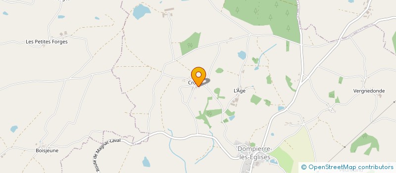 localisation de l'entreprise SCI MAS DE DOMPIERRE  DOMPIERRE-LES-EGLISES