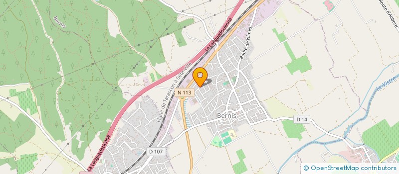 localisation de l'entreprise SCI MAS DE L'ALOUETTE  BERNIS