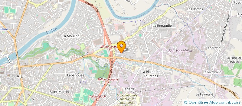 localisation de l'entreprise SCI MAS DE L'HOMP à ALBI