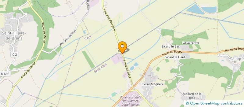 localisation de l'entreprise SCI MAS DE LA CROIX  SAINT-CHEF