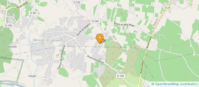 localisation de l'entreprise SCI MAS DE LA GARRIGUE  BOISSET-ET-GAUJAC