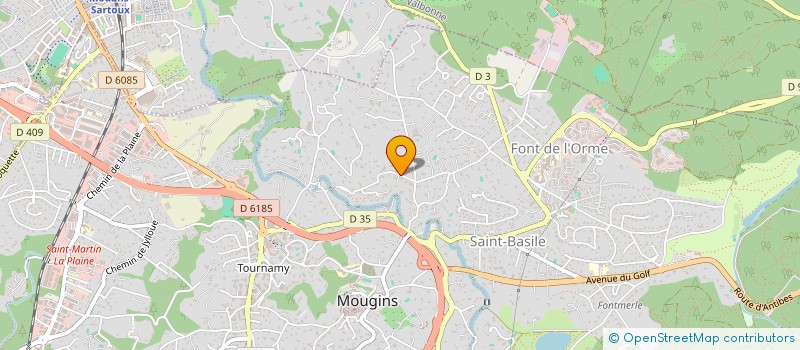 localisation de l'entreprise SCI MAS DE LA PIMPARINE à MOUGINS