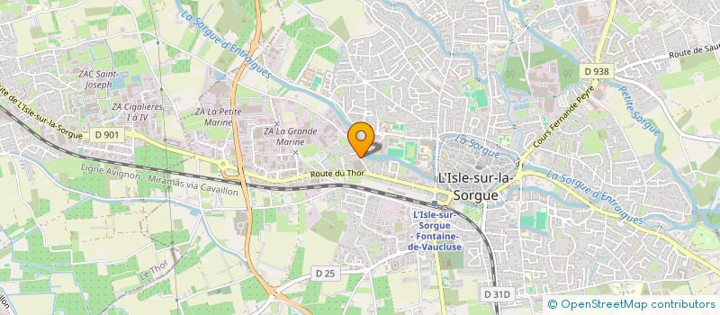 localisation de l'entreprise SCI MAS DE REYDET  L'ISLE-SUR-LA-SORGUE