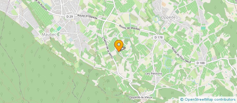 localisation de l'entreprise SCI MAS DES MORNEAU  OPPEDE