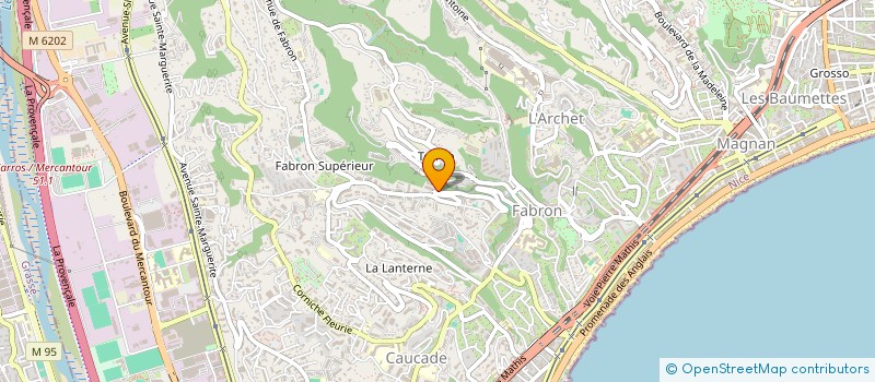 localisation de l'entreprise SCI MAS DO PI LAU à NICE