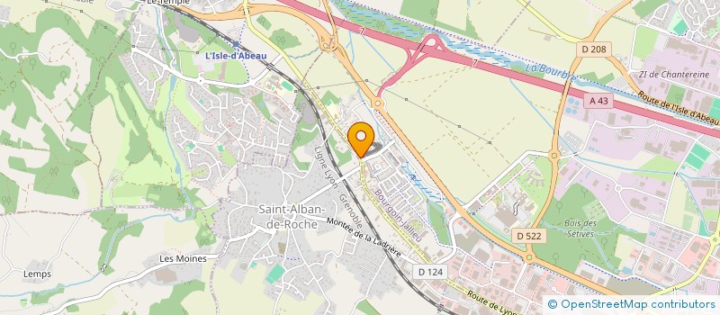 localisation de l'entreprise SCI MAS DU CHAMP  SAINT-ALBAN-DE-ROCHE