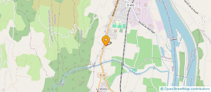 localisation de l'entreprise SCI MAS DU FRIGOULET  LE POUZIN