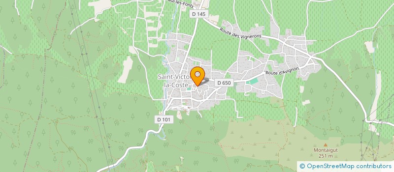 localisation de l'entreprise SCI MAS DU VIEUX CHEMIN  SAINT-VICTOR-LA-COSTE