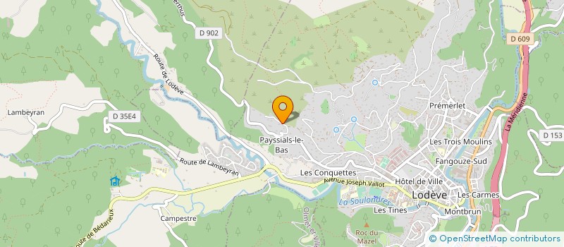 localisation de l'entreprise SCI MAS FABRICE  LODEVE