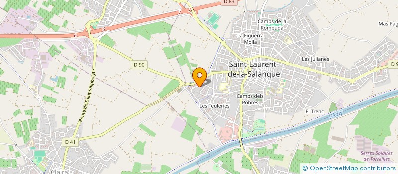 localisation de l'entreprise SCI MAS FLEURI  SAINT-LAURENT-DE-LA-SALANQUE