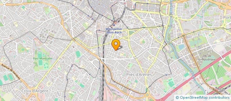 localisation de l'entreprise SCI MAS GENIES  MONTPELLIER