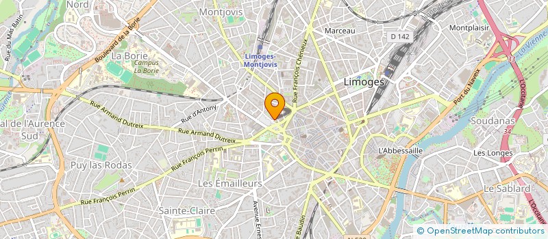 localisation de l'entreprise SCI MAS GIGOU à LIMOGES