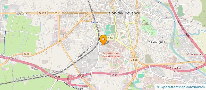 localisation de l'entreprise SCI MAS J.S. BERTRAND  SALON-DE-PROVENCE