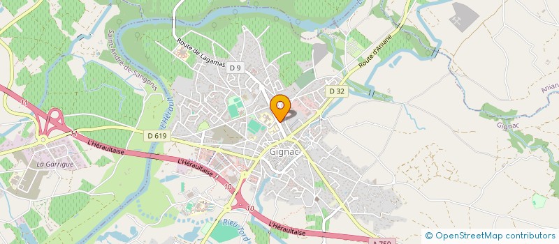 localisation de l'entreprise SCI MAS L'AVELLAN  GIGNAC