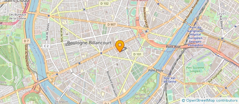 localisation de l'entreprise SCI MAS LATRIE - NAVACELLE à BOULOGNE-BILLANCOURT