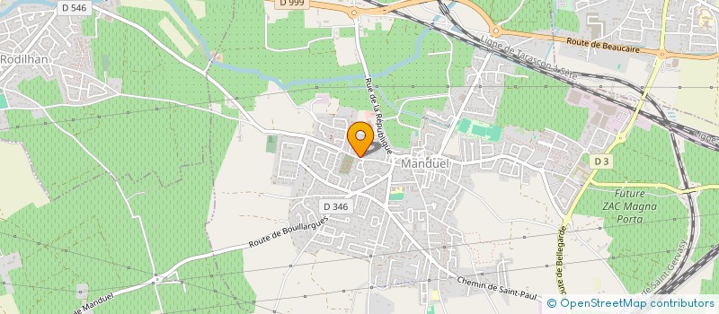 localisation de l'entreprise SCI MAS MILIE  MANDUEL