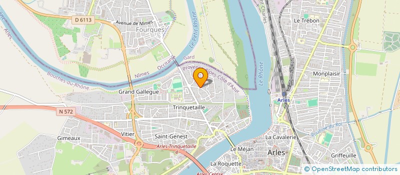 localisation de l'entreprise SCI MAS PATTIEU  ARLES