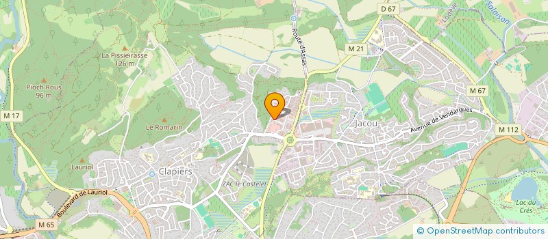 localisation de l'entreprise SCI MAS SAINT LOUP  CLAPIERS