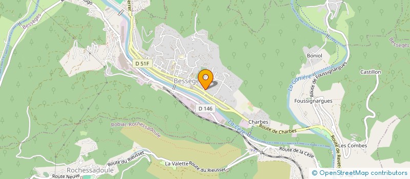 localisation de l'entreprise SCI  MAS SERRET  BESSEGES