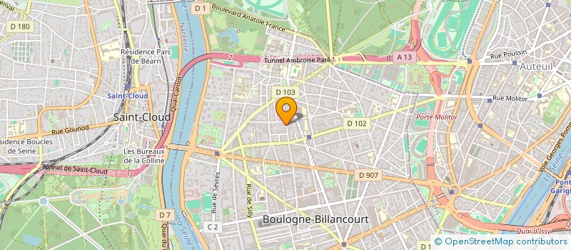 localisation de l'entreprise SCI MAS ZELTOV à BOULOGNE-BILLANCOURT