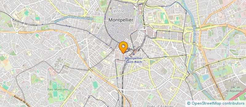 localisation de l'entreprise SCI MASA à MONTPELLIER
