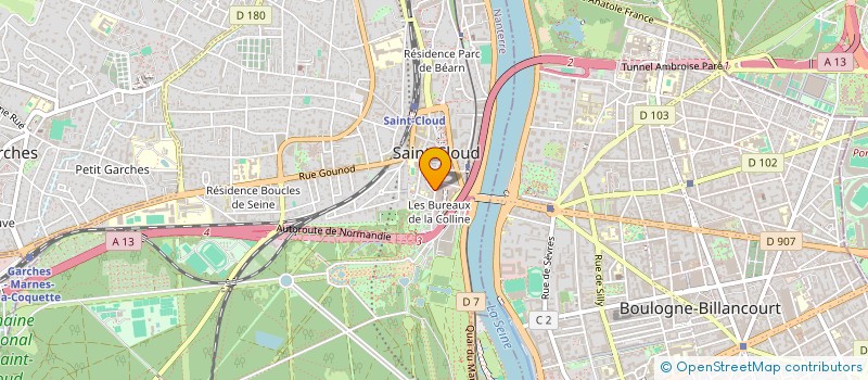 localisation de l'entreprise SCI MASAI à SAINT-CLOUD
