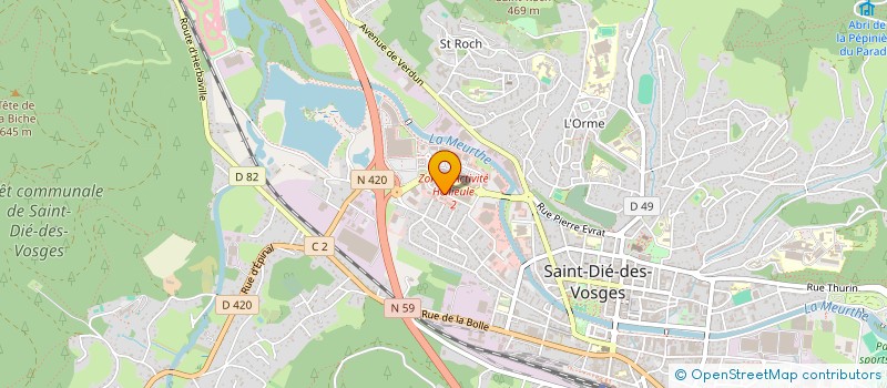 localisation de l'entreprise SCI MASALI à SAINT-DIE-DES-VOSGES